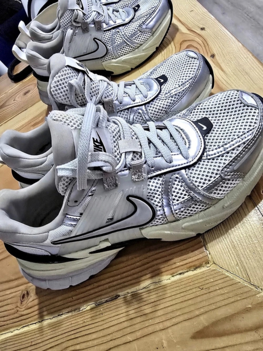 Nike Women's Sneakers White & Gray US 7.5